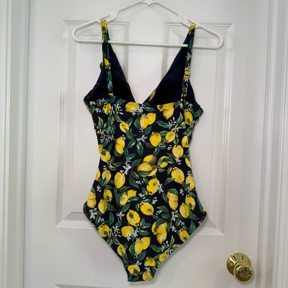 Niptuck One Piece Lemon Print Swimsuit Size 8 - Picture 4 of 9